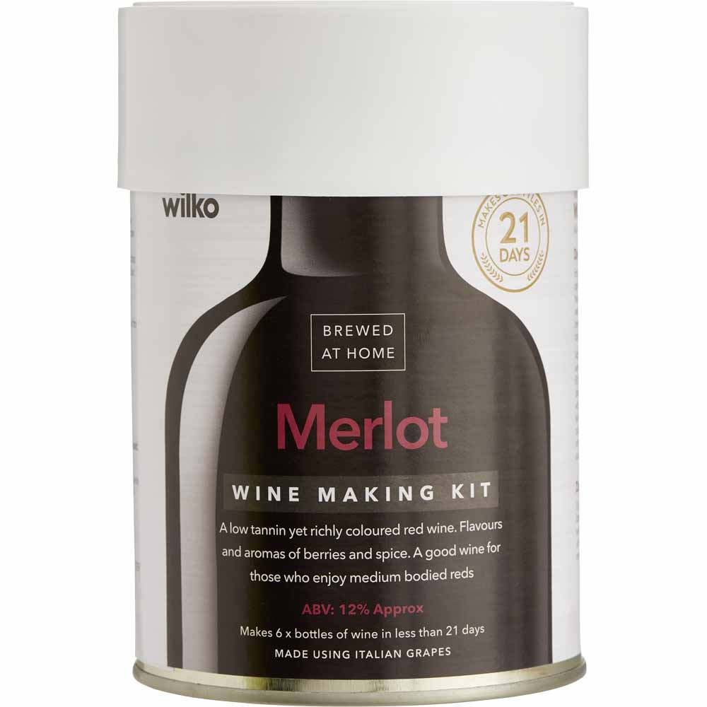 Wilko Merlot Red Wine 6 bottle Kit Image
