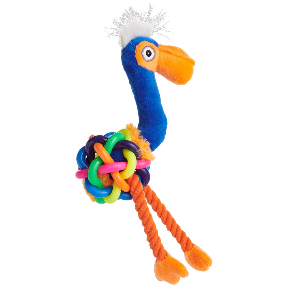 Wilko Tough Multitexture Flamingo Dog Toy Image