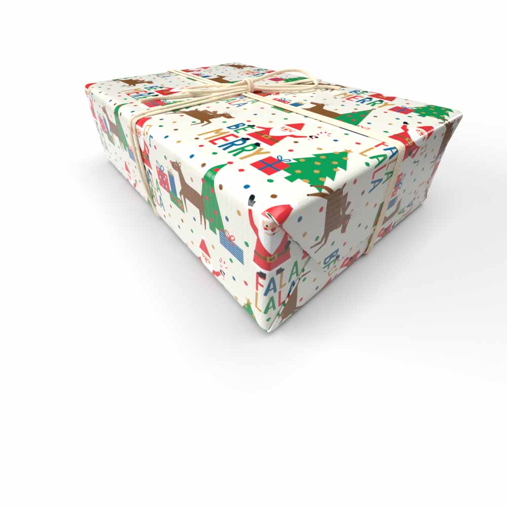 Wilko Merry Christmas Wrapping Paper 3 Pack Image 2
