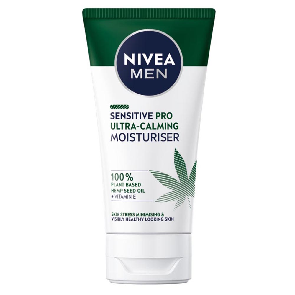 Nivea Men Sensitive Pro Ultra Calming Moisturiser with Hemp Oil 75ml Image 1