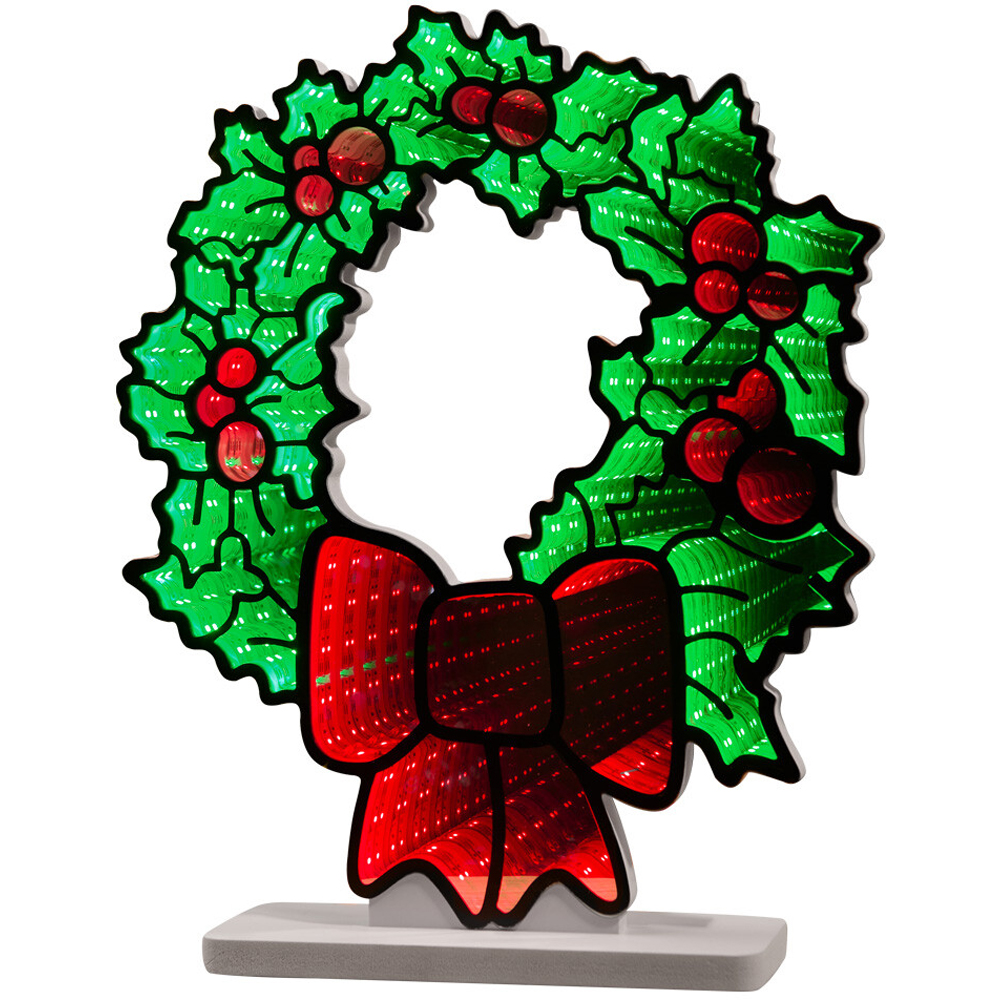 Christmas Wreath Infinity Light Image 2