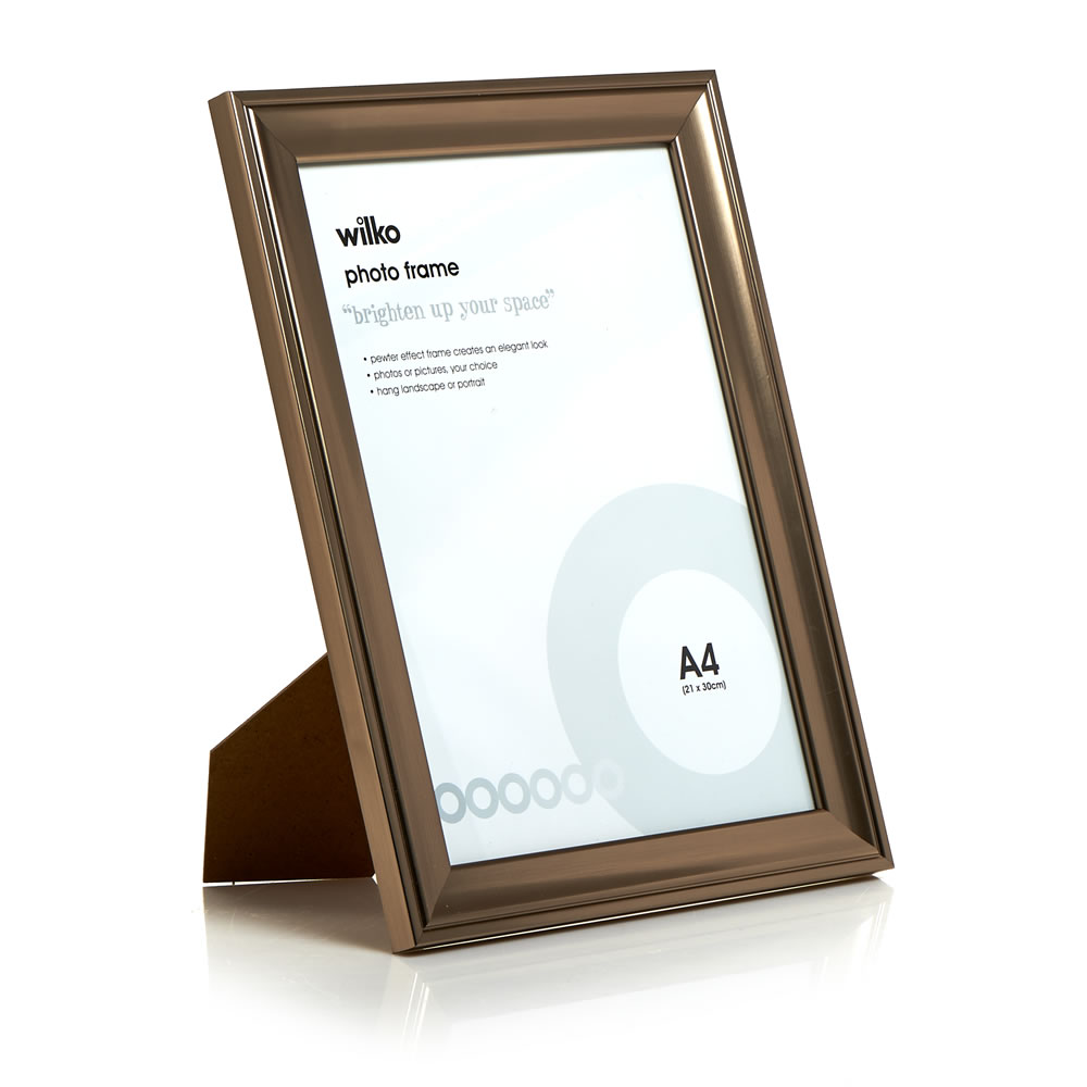 Wilko A4 Pewter Effect Photo Frame Image 2