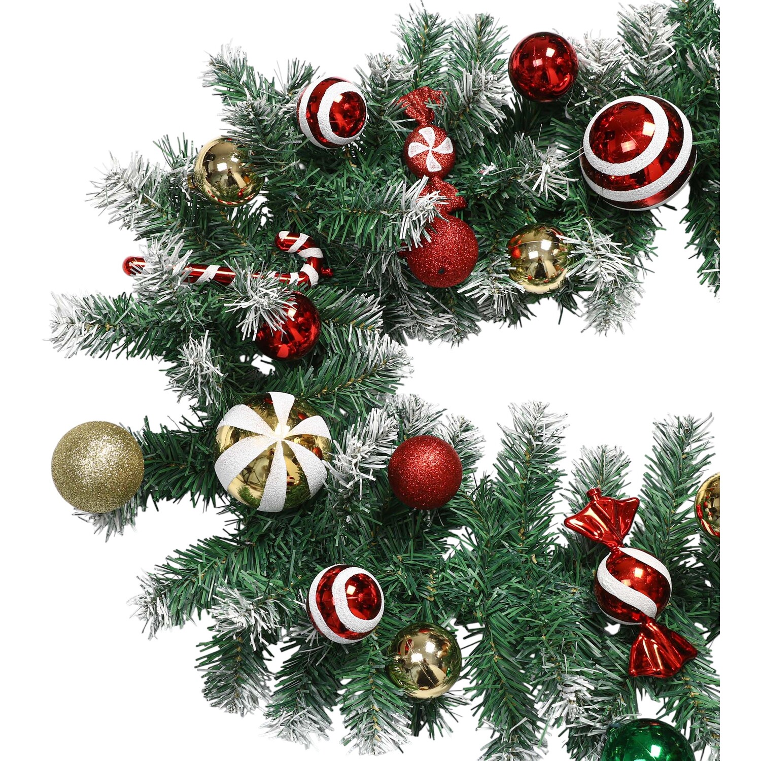 Candy Cane Garland 2m Green Image 2