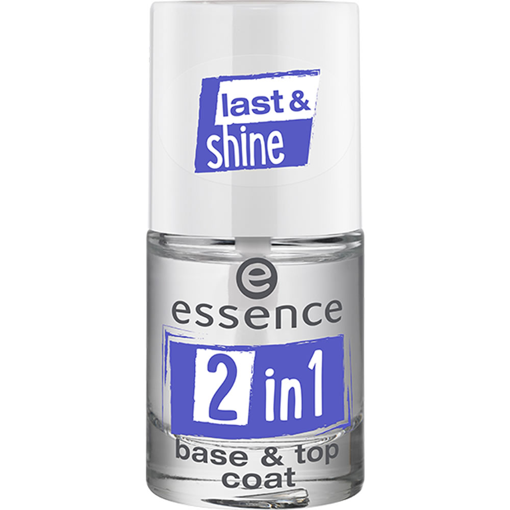 Essence 2 in 1 Base and Top Coat Clear  - wilko