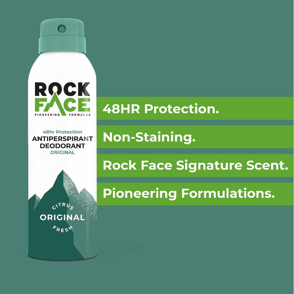 Rock Face Antiperspirant Deodorant Case of 6 x 200ml Image 3