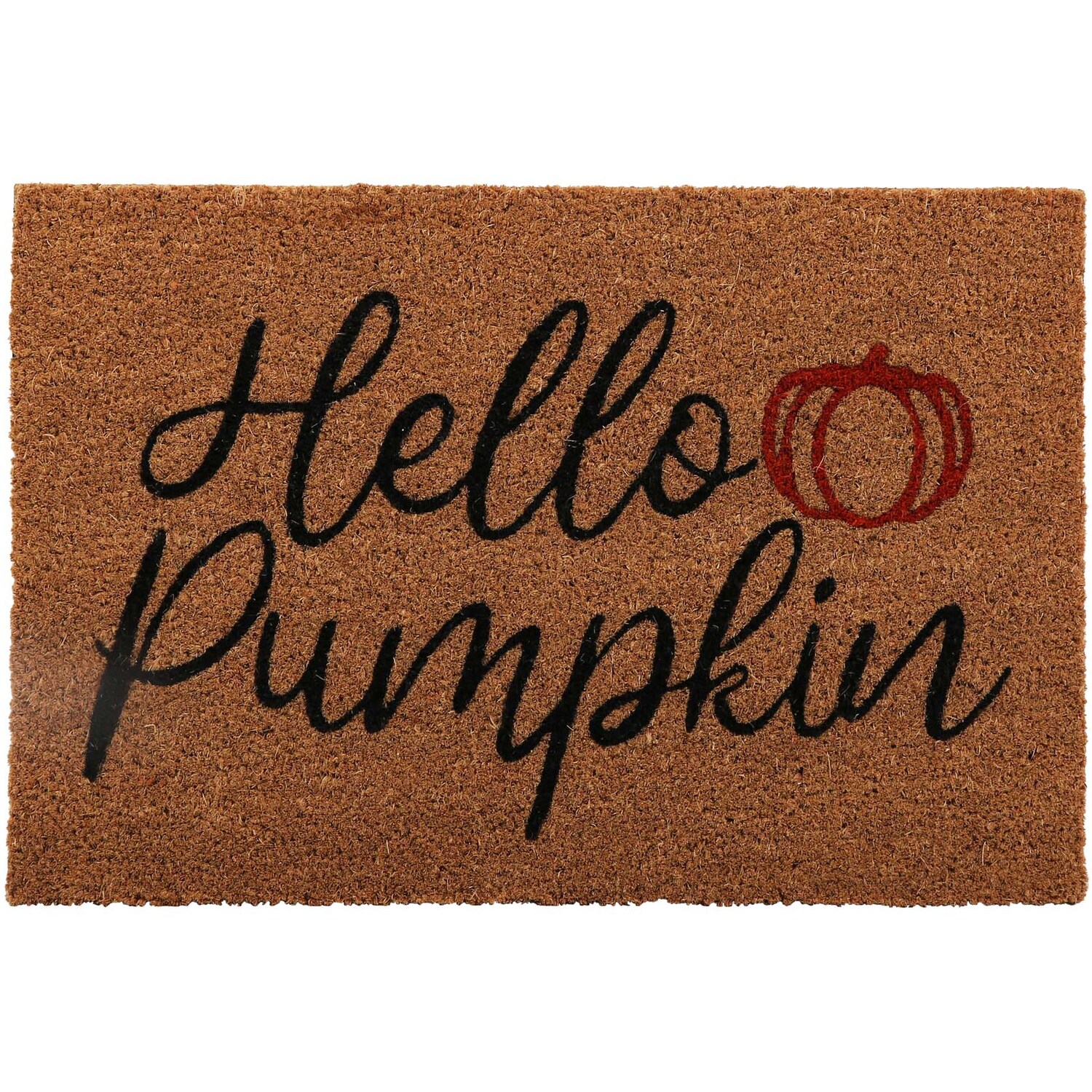 Autumn Printed Coir Door Mat Brown Image 1
