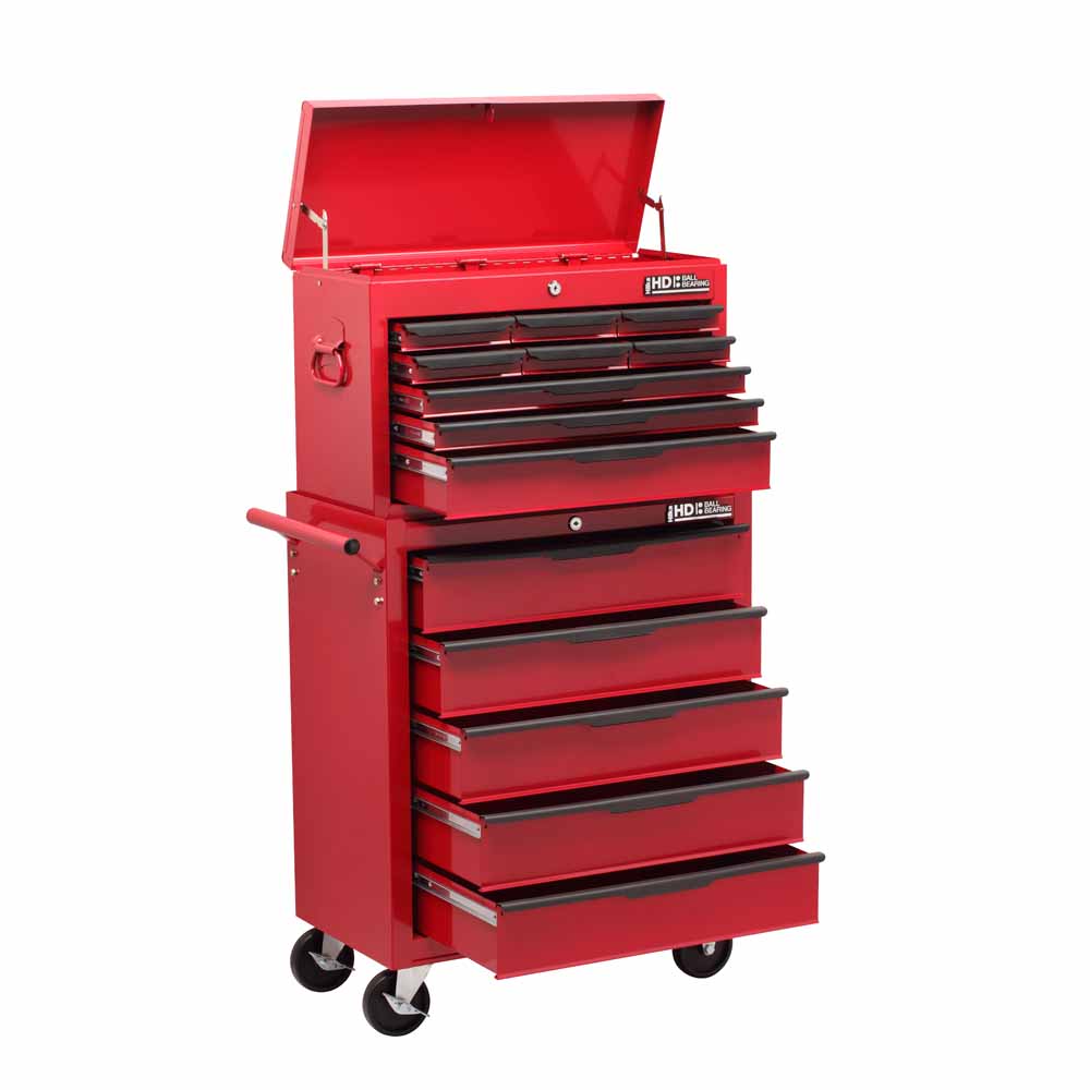Hilka Heavy Duty 14 Drawer BBS Tool Chest and Cabinet Set Image 2