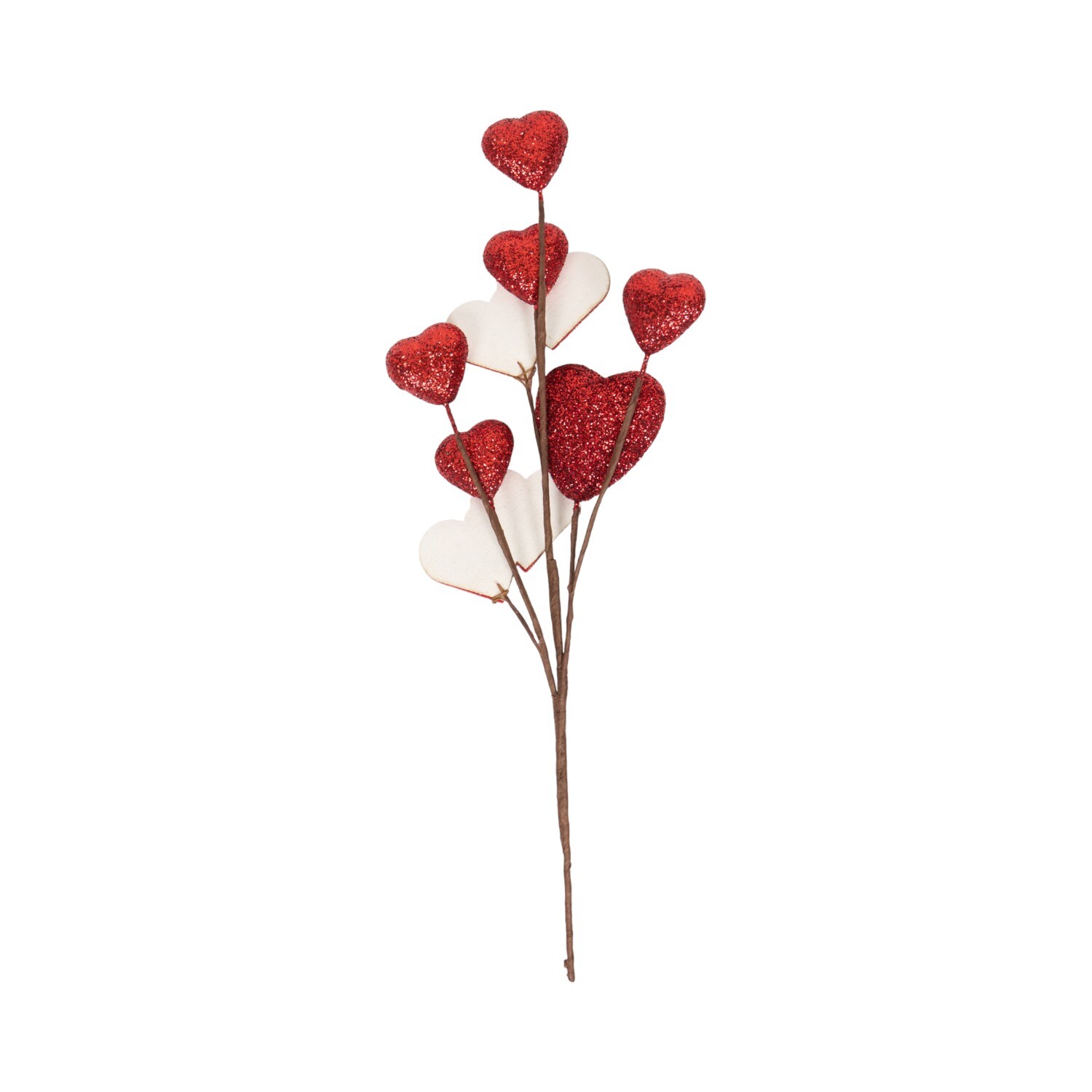 Heart Glitter Pick Red Image 4