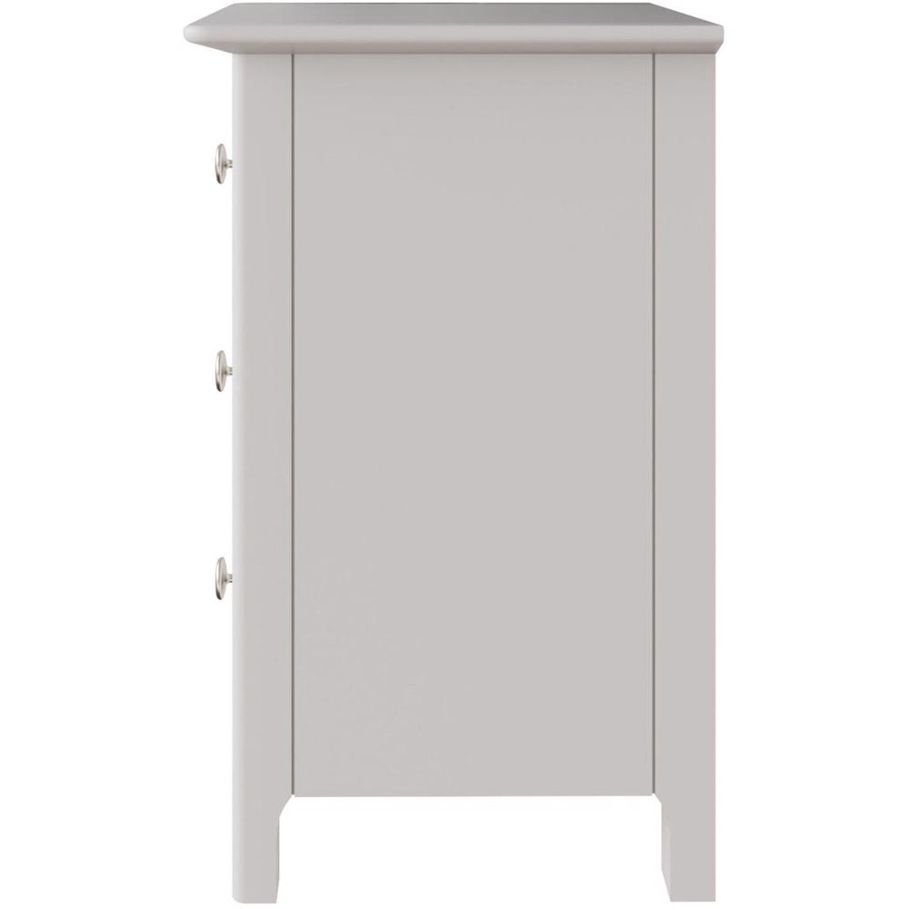 FWStyle Palma 3 Drawer White Ready Assembled Bedside Chest Image 5