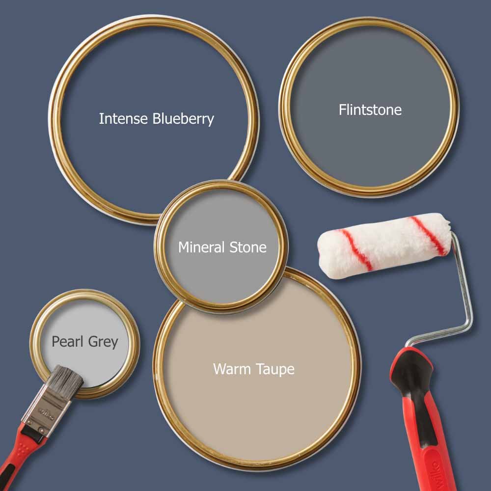 Wilko Kitchen Intense Blueberry Matt Emulsion Paint 2.5L Wilko