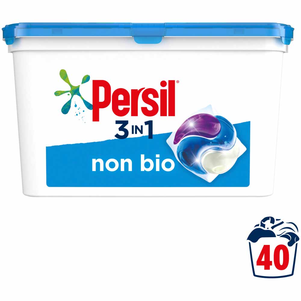 Persil 3in1 Non Bio Capsules 40 Washes Image 1
