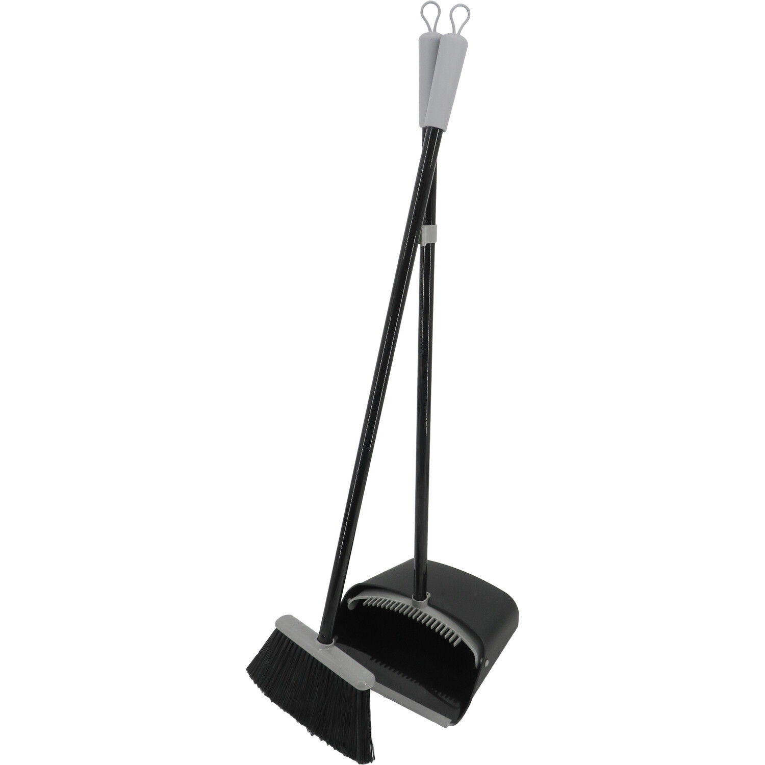 Argento Long Handle Dustpan and Broom - Grey Image 2