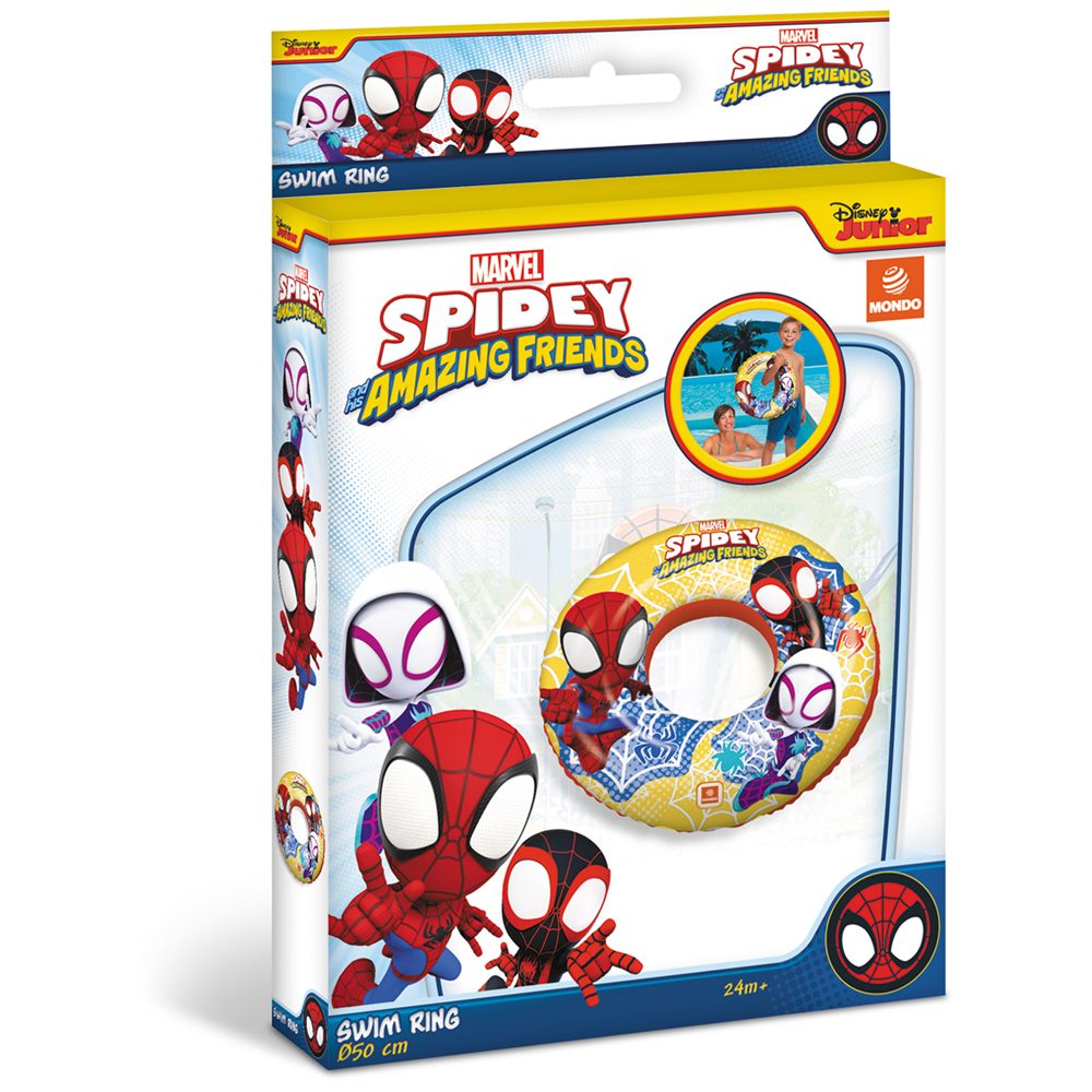 Mondo Kids Marvel Spidey Inflatable Swim Ring Image 2