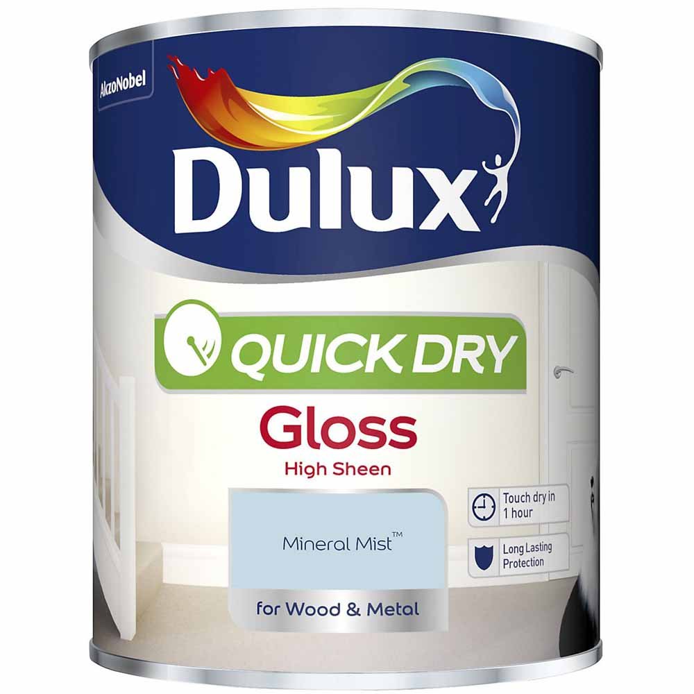 Dulux Quick Drying Mineral Mist Gloss Paint 750ml Image 2