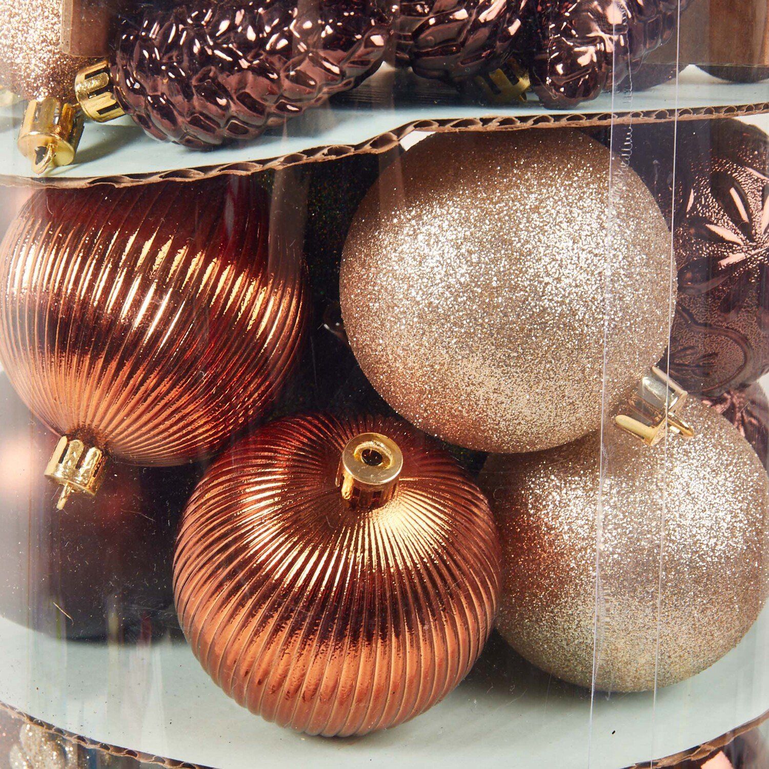 Pack of 120 Amber Charm Bauble Image 3