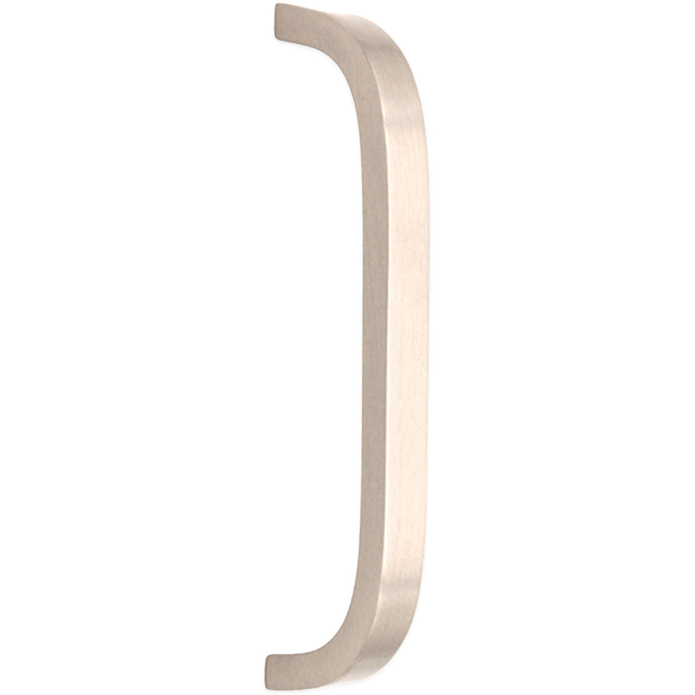 Spira Brass Satin Silver Curved Bar Handle 460mm Image 1