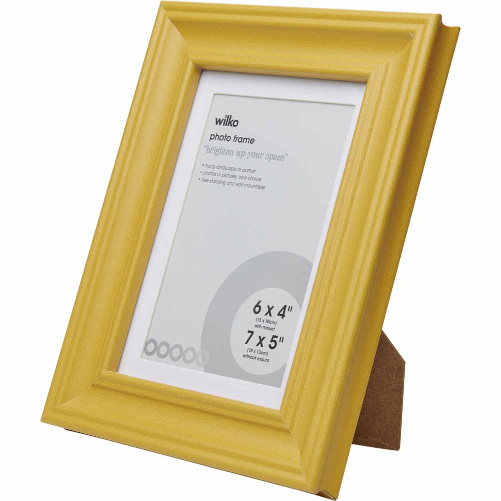 Wilko Vintage Ochre Yellow Photo Frame 7 x 5in Wilko