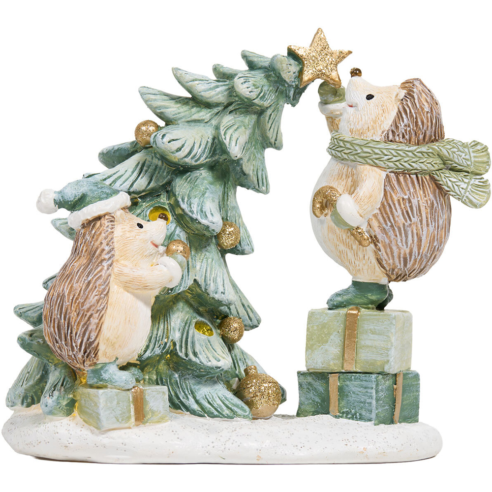 Light Up Christmas Hedgehog Ornament Image 1