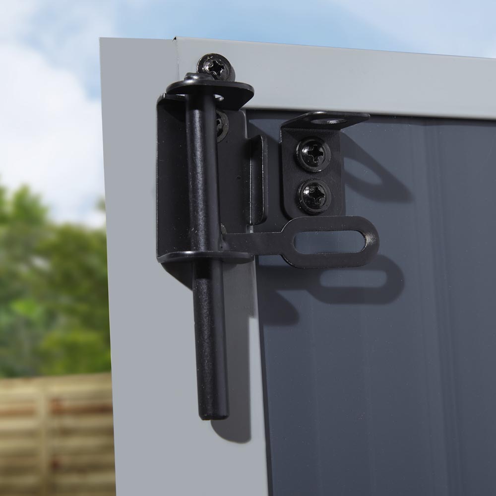 Airevale 8X6 Plastic Shed - Dark Grey Image 4