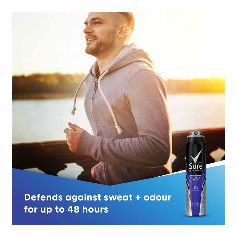Sure For Men Active Anti-Perspirant Deodorant 250ml Image 6