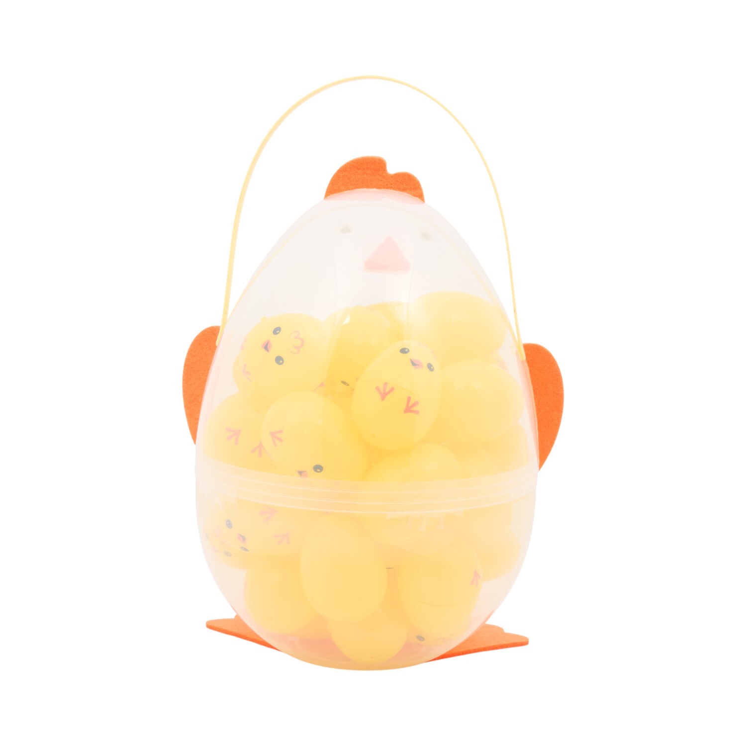 Pack of 36 Fillable Chick Eggs Yellow Image 3