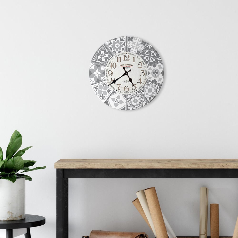 Walplus Purbeck Stone Clock Tile Sticker Image 6