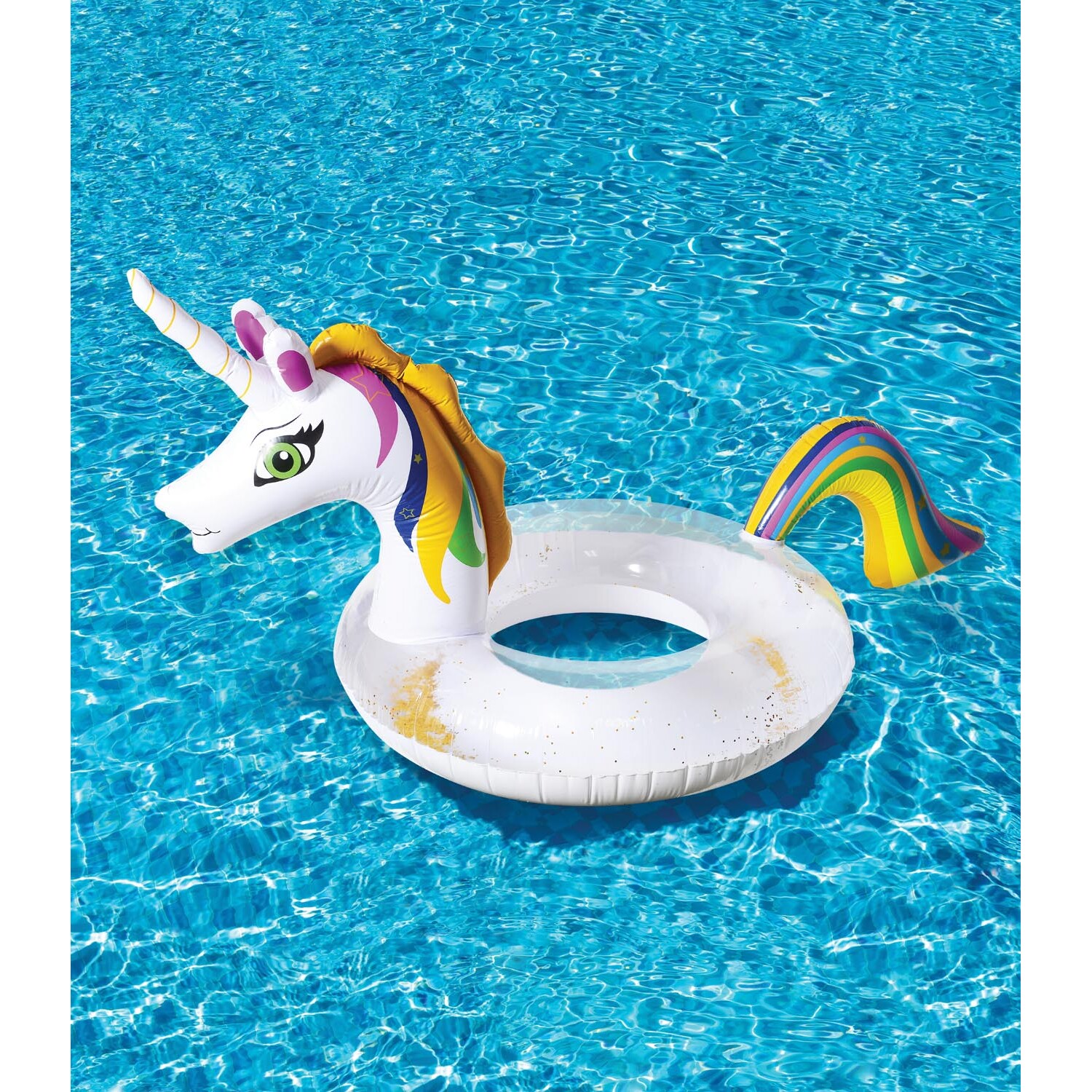 Unicorn Swim Ring - White Image 2