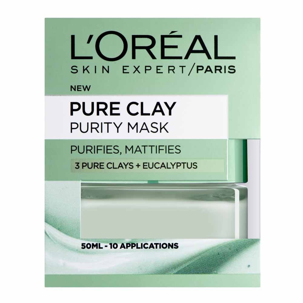 L'Oreal Paris Pure Clay Purity Face Mask 50ml Image 1