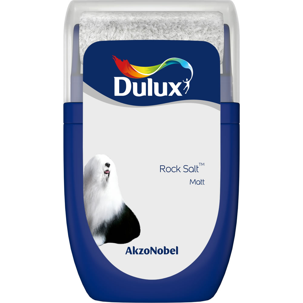 Dulux Rock Salt Matt Emulsion Paint Tester Pot 30ml Image 1