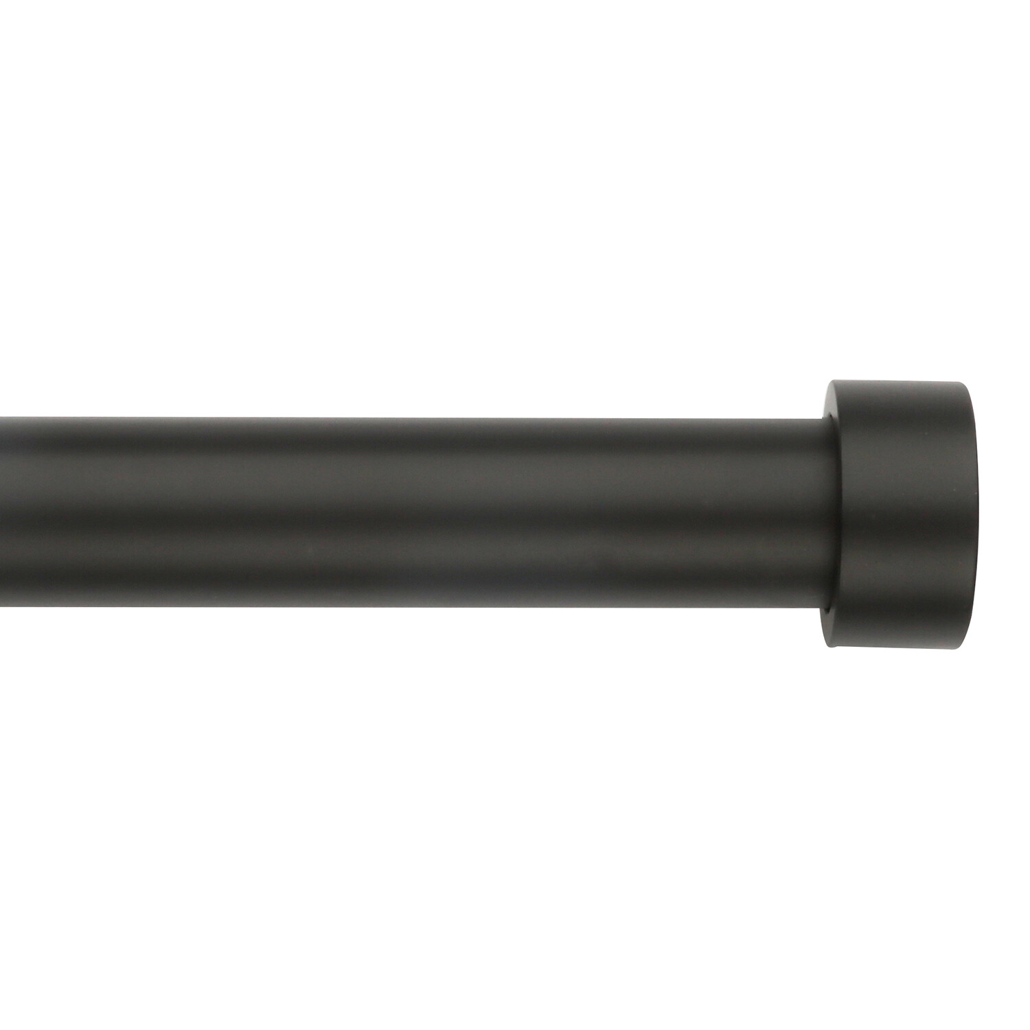 Stockholm 120 to 210 Extendable Black Curtain Pole Image