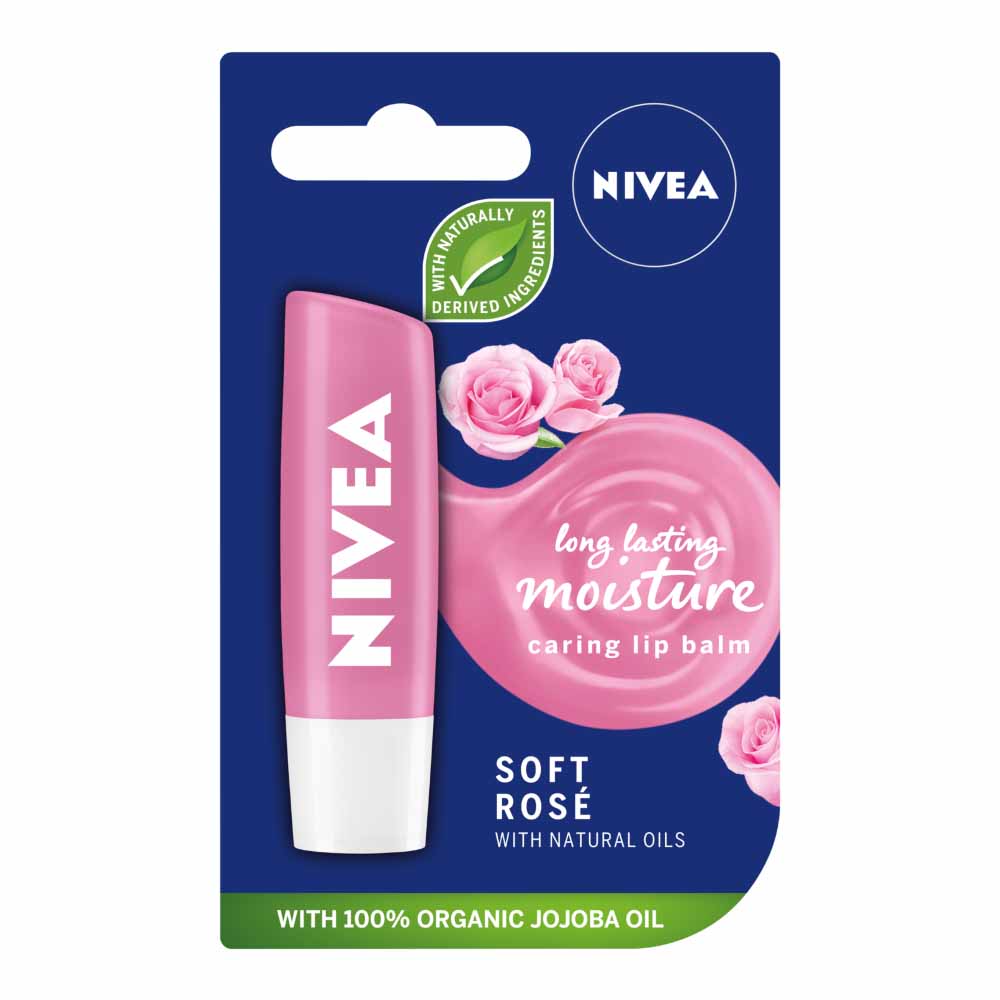 Nivea Soft Rose Lip Balm 4.8g Image 1