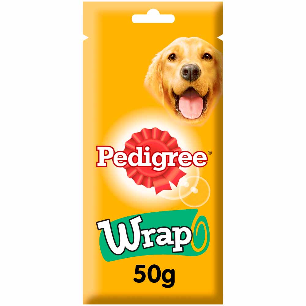 Pedigree Wrap Dog Treats with Chicken 50g Image 1