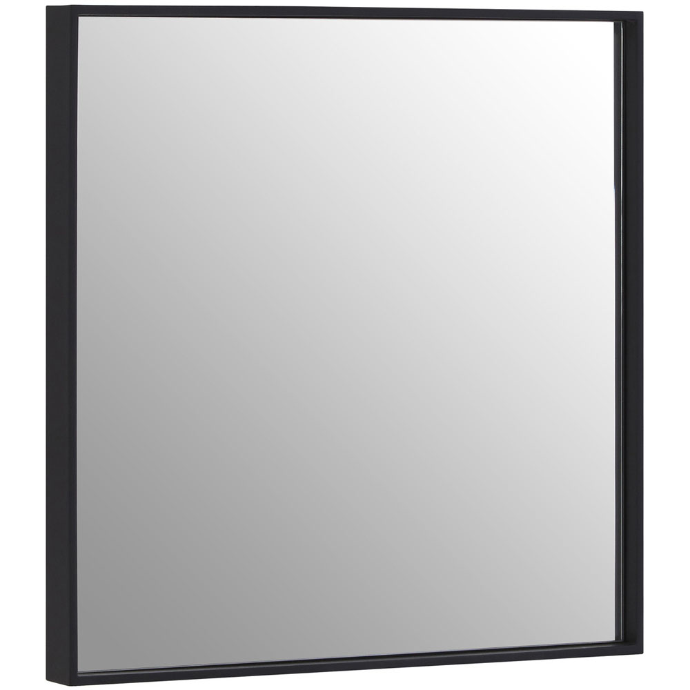 Premier Housewares Matte Black Wall Mirror Image 2