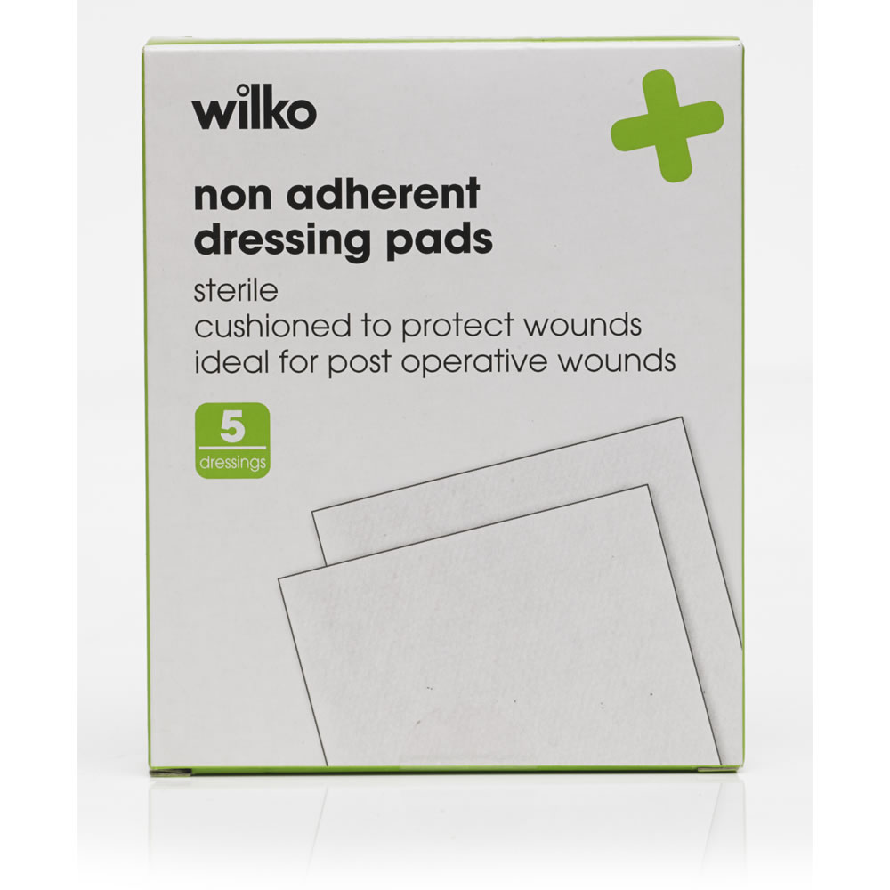 Wilko Non Adherent Dressing Pads 5 pack Image