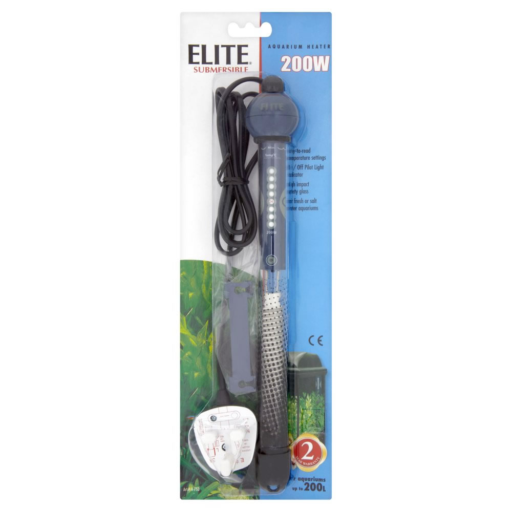 Elite Submersible 200W Aquarium Heater Image