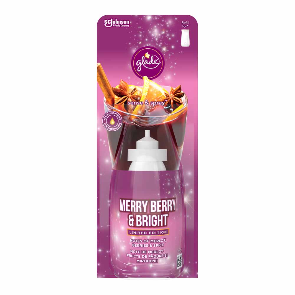 Glade Sense and Spray Refill Merry Berry and Bright Air Freshener 18ml Image 2