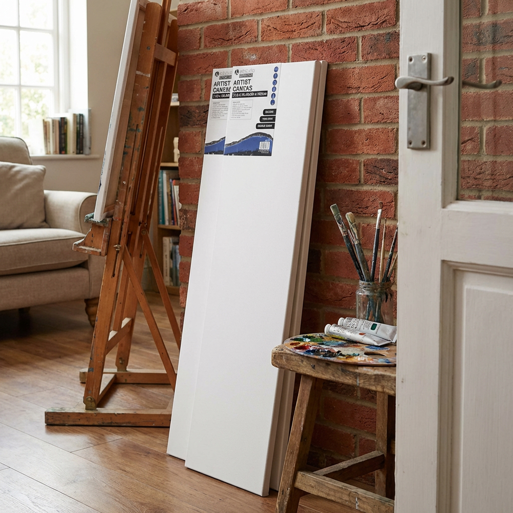 Art Studio Premium Artist Canvas 11.8 x 39.5 inch 2 Pack Image 3