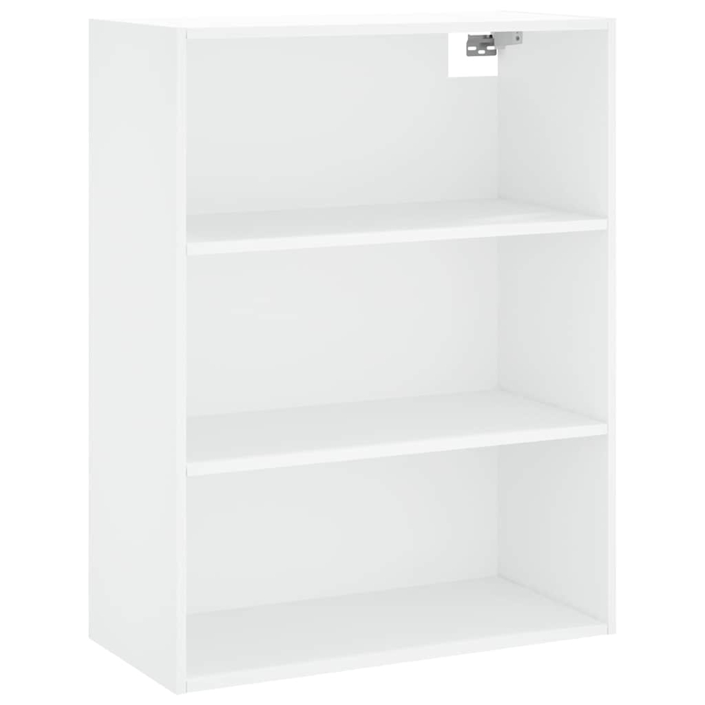 vidaXL 2 Glass Door 3 Shelf White Highboard Image 5