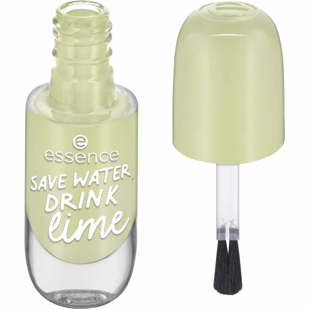 essence Gel Nail Colour 49 SAVE WATER DRINK Lime 8ml Image 1
