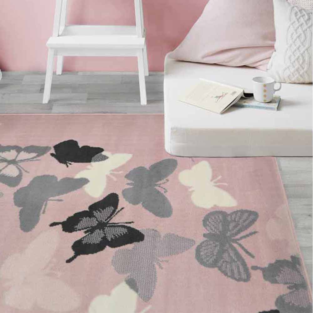Homemaker Maestro Butterfly Grey Rug 160 x 230cm Image 2