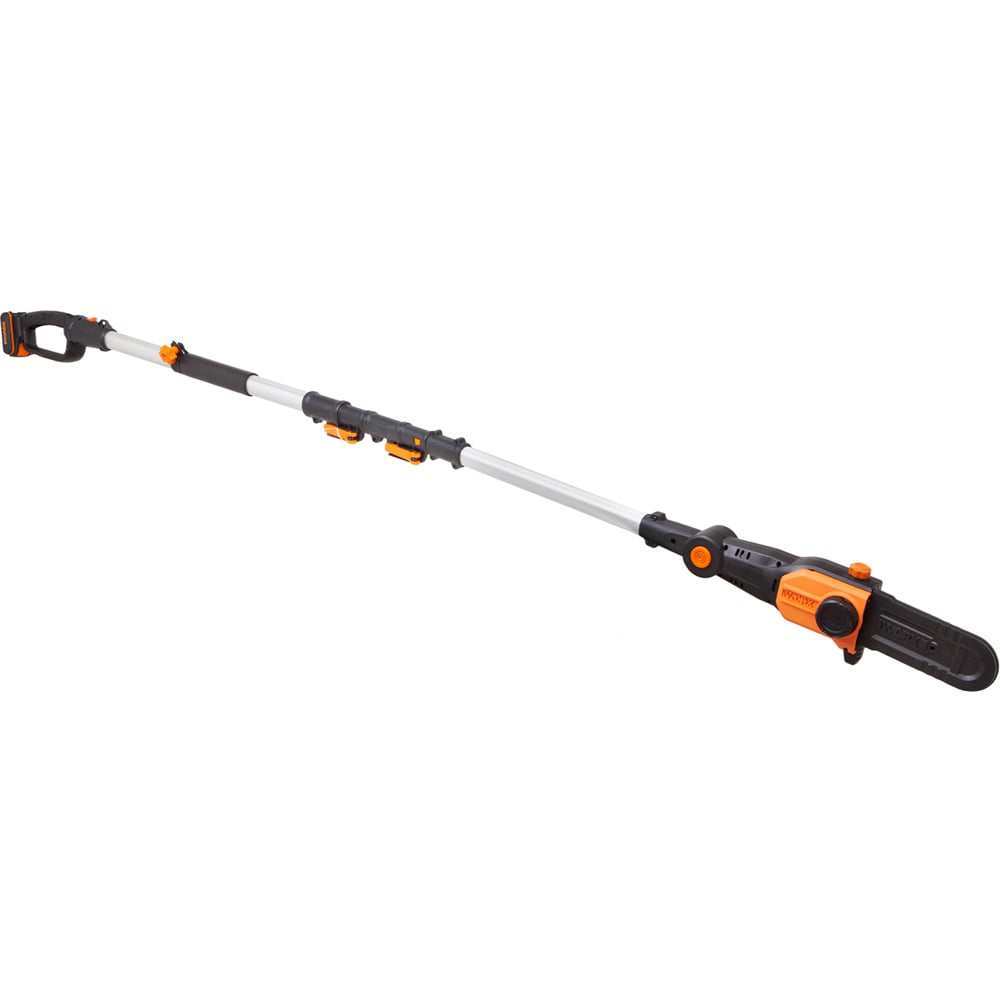 Worx WG349E 20V Cordless 18cm Pole Chainsaw with Battery and Charger Image 1
