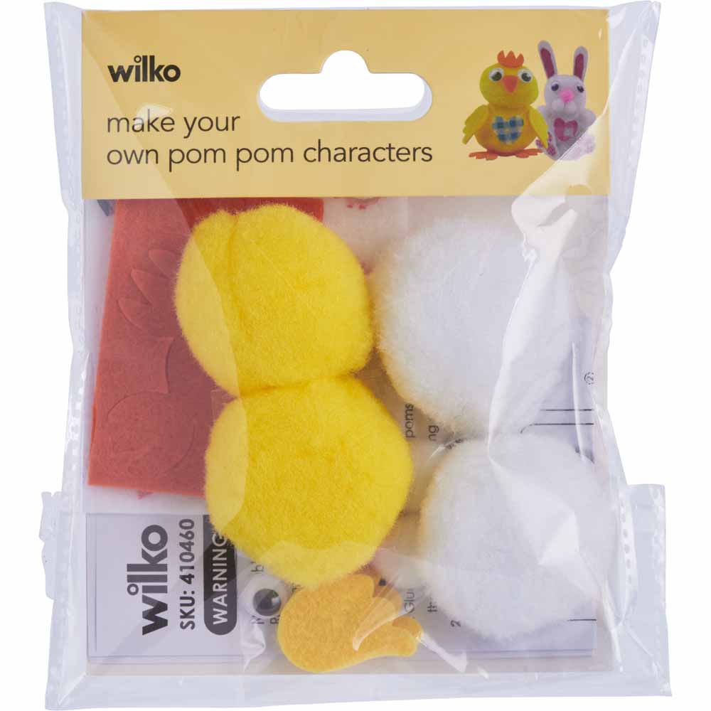 Wilko Easter Make Your Own Chick and Bunny Characters 2pk Image 1