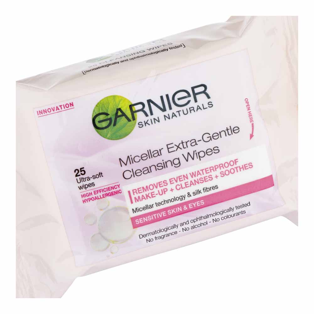 Garnier Micellar Cleansing Wipes 25 Pack Image 2