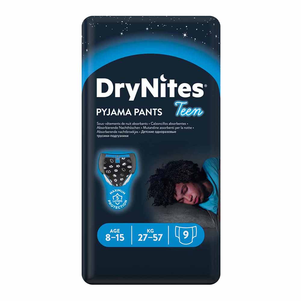 Huggies DryNites Pyjama Pants Boys 8-15 years 9 pack Image 2