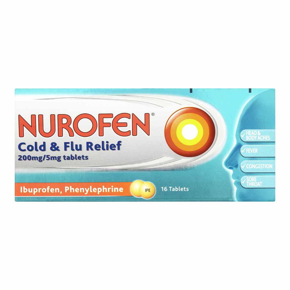 Nurofen Cold and Flu Relief Tablets 16 pack Image 1
