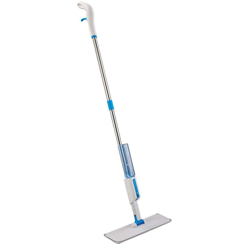 Living and Home Grey White Adjustable Multifunction 2-in-1 Spray Mop and Window Squeegee 40cm Image 1
