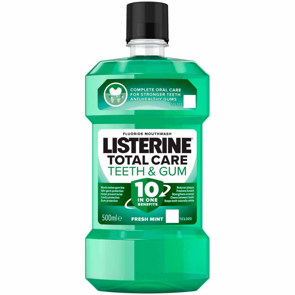 Listerine Teeth & Gum Defence Fresh Mint Mouthwash  500ml Image 2