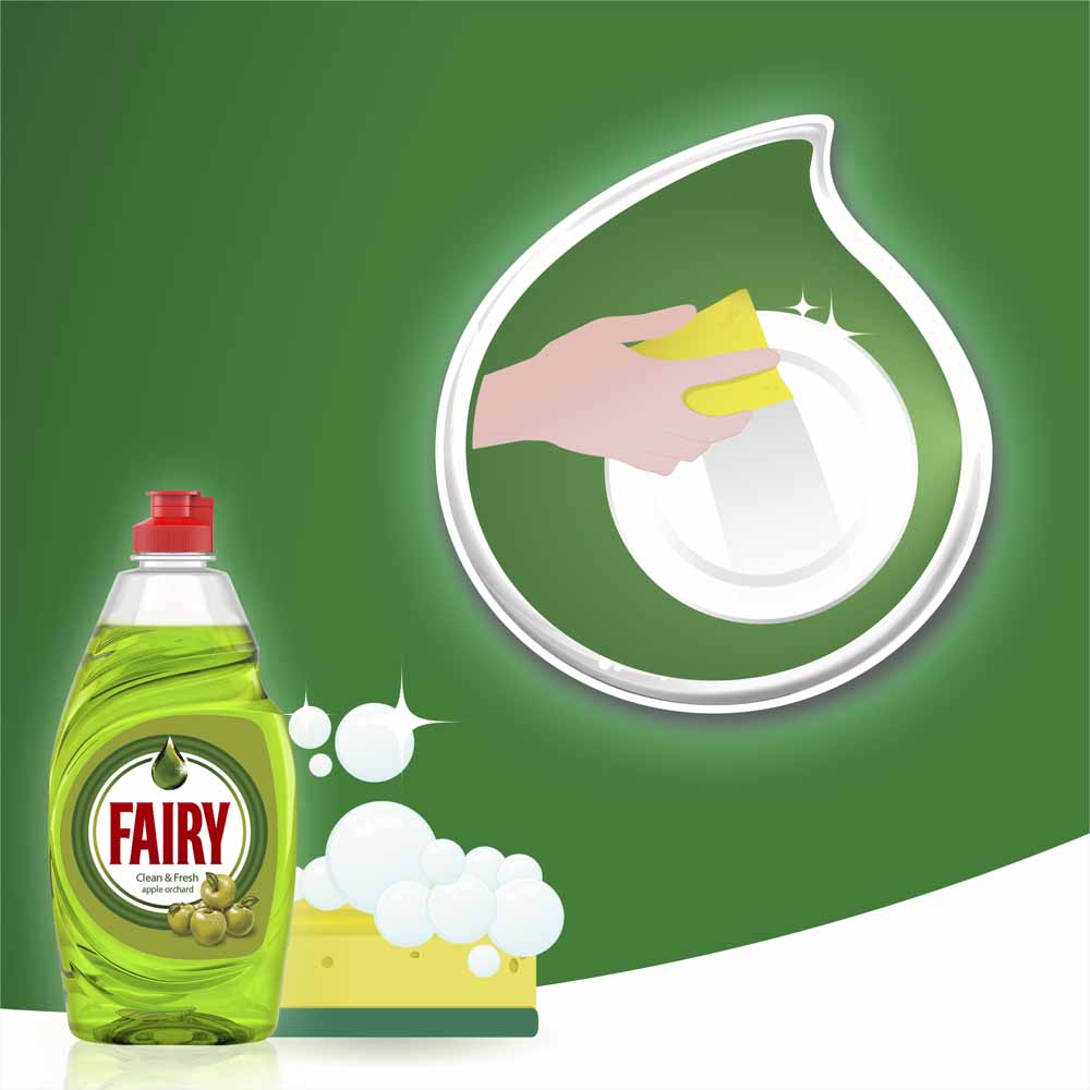 Fairy Clean and Fresh Apple Washing Up Liquid 1190ml Image 8