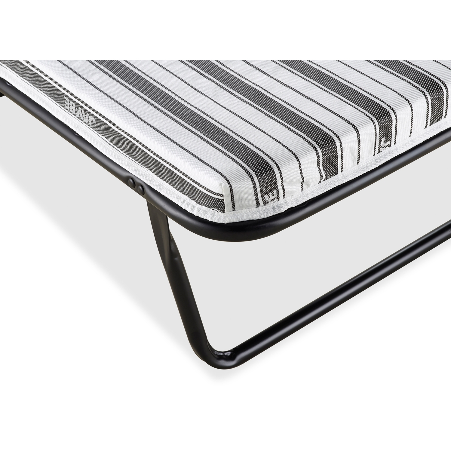Jay-Be Folding Bed Frame with Airflow Mattress - Black and white Image 5