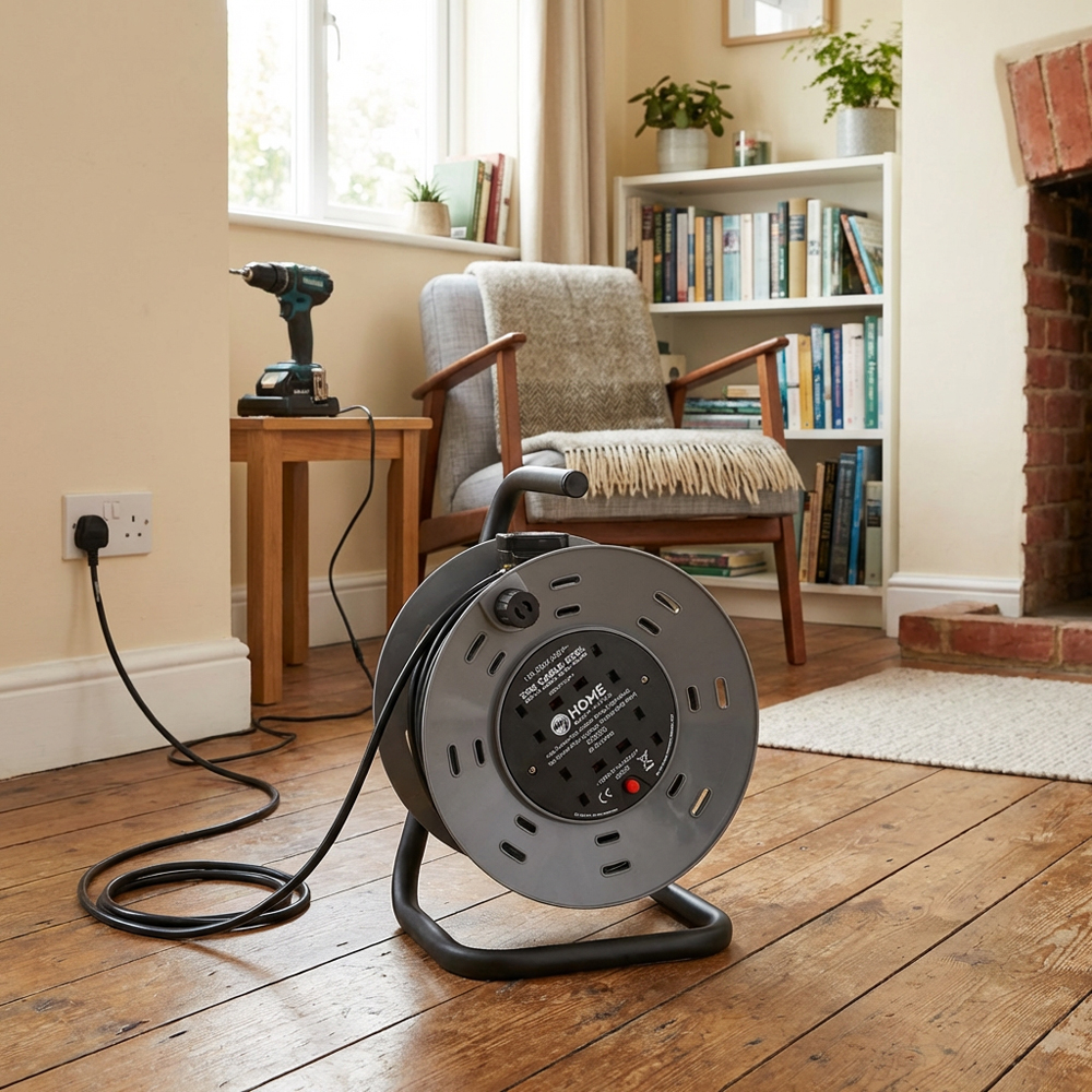 My Home 4 Way Open Cable Reel 25m Image 5